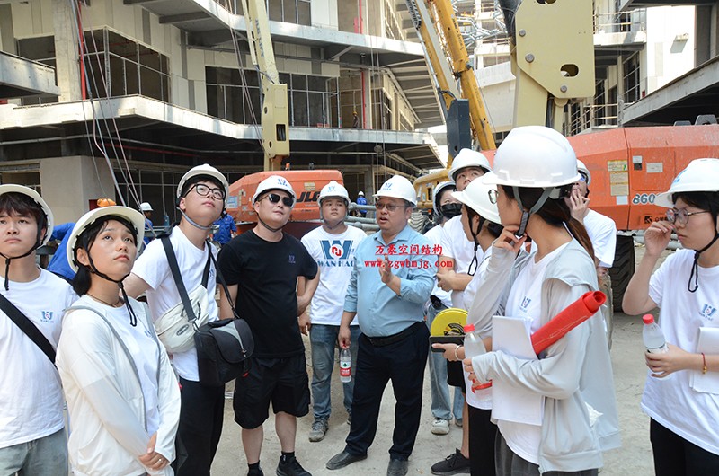 嘉興長安里ETFE氣枕鋼膜結構頂棚工程現場學習觀摩會 嘉興長安里ETFE氣枕鋼膜結構頂棚工程現場學習觀摩會