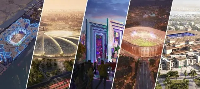 沙特公布2034年世界杯的15個(gè)場(chǎng)館設(shè)計(jì)，預(yù)計(jì)耗資數(shù)千億美元