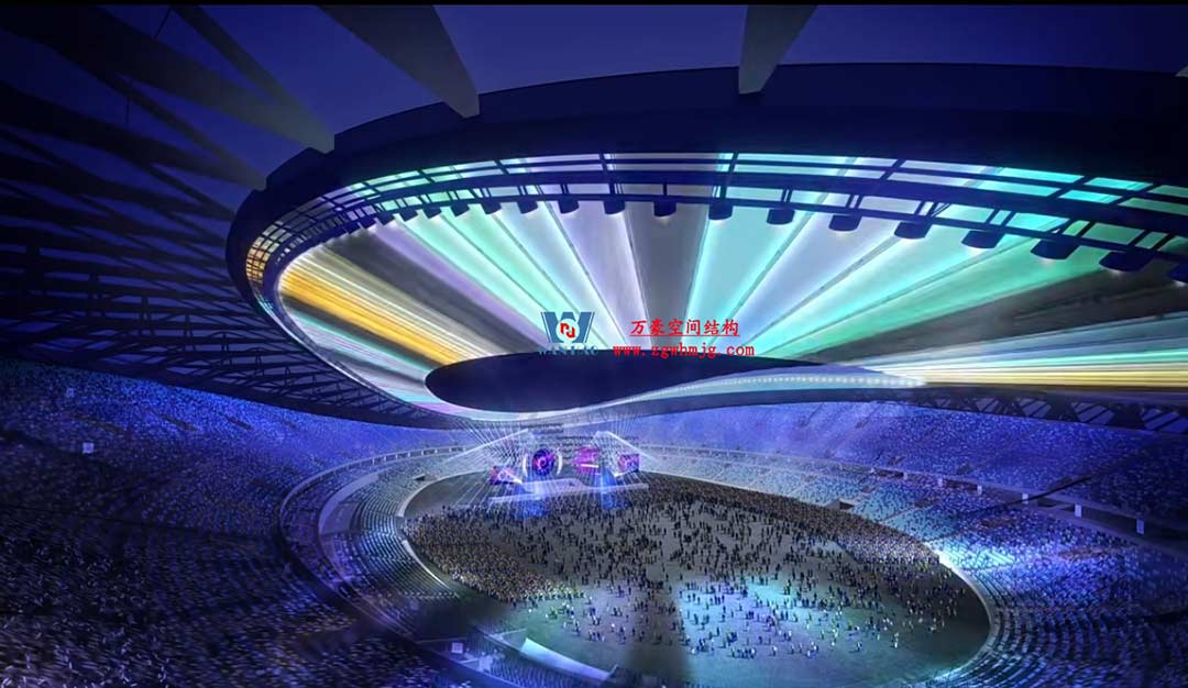 太湖之畔，華燈初上|無(wú)錫奧體中心施工加速