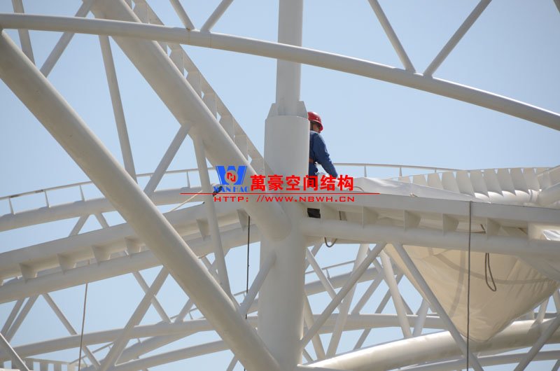 鄞州網球中心張拉膜安裝