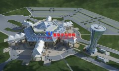 萬豪2019第11標—茶卡鹽湖景區綜合辦公樓及觀光塔鋼膜結構項目