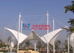 膜結構遮陽棚安裝哪家好？為什么膜結構遮陽棚選萬豪？